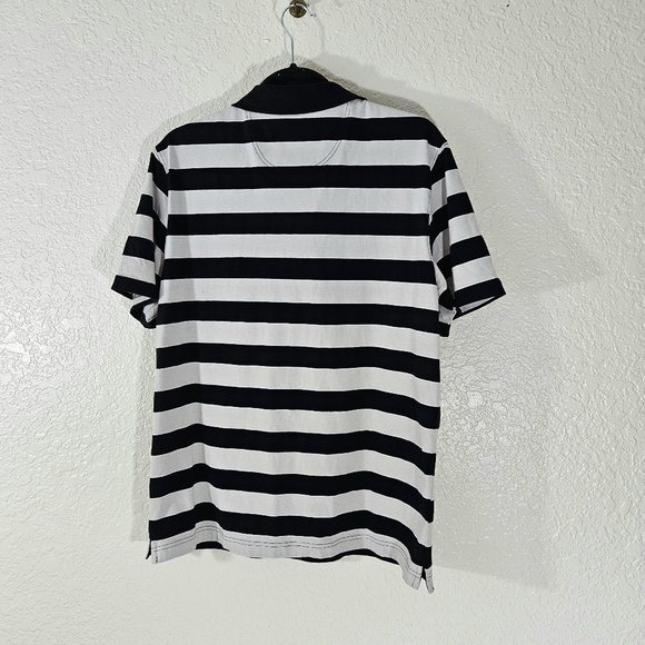 Saddlebred Rugby Style Striped Men's Polo - Picture 3 of 10